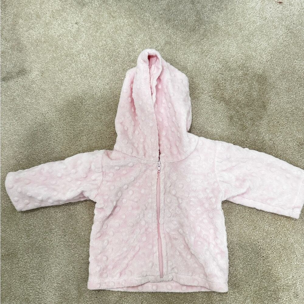 Bebe Belle Designs Pink Hooded Baby Jacket, size 3-6mo